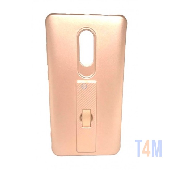 CAPA DE SILICONE MOTOMO COM ANEL DE DEDO PARA XIAOMI REDMI NOTE 4 DOUDADO